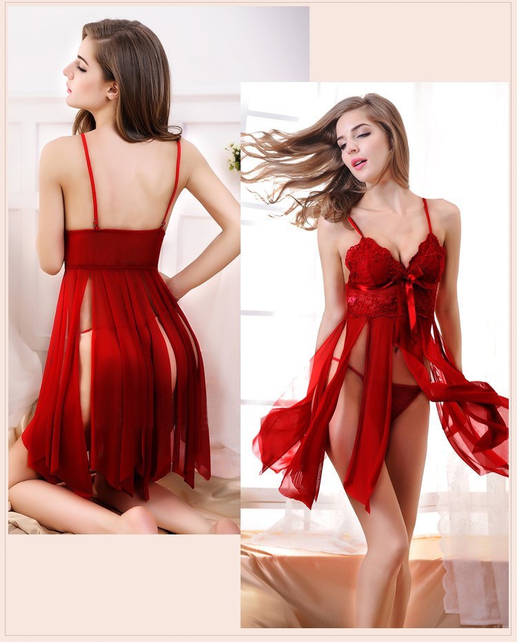 Europe and the United States foreign trade underwear temptation split code lady sexy love wholesale aliexpress - Alsy store
