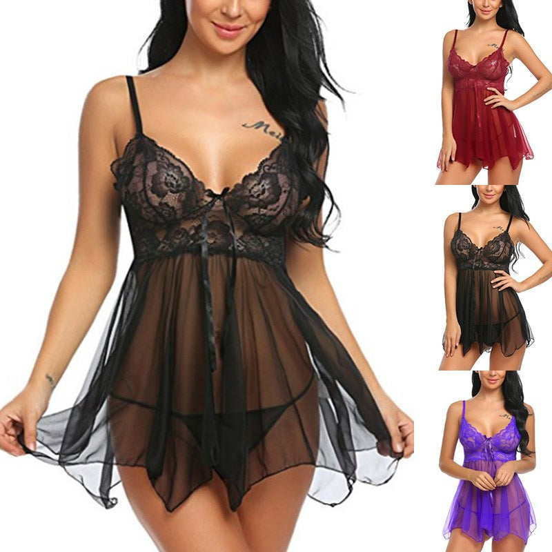 Sexy Lingerie Sexy Lingerie Front Slit Nightdress - Alsy store
