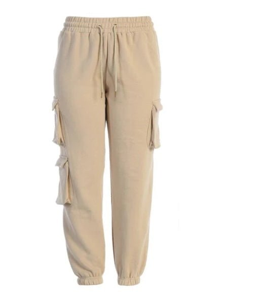 Amazon Independent Station Autumn Winter Multi-pocket Overalls Women's High Waist Loose Casual Pants