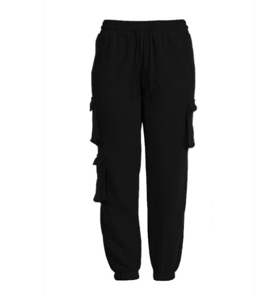 Amazon Independent Station Autumn Winter Multi-pocket Overalls Women's High Waist Loose Casual Pants