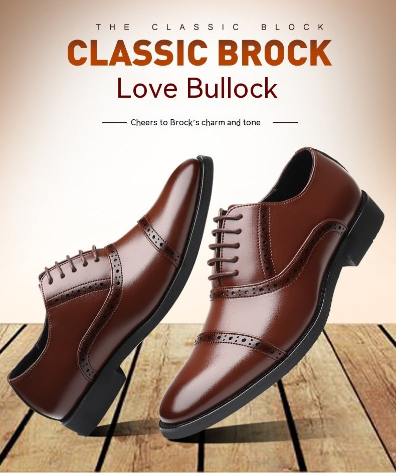Korean Style British Casual Business Leather Shoes Men Alsy store
