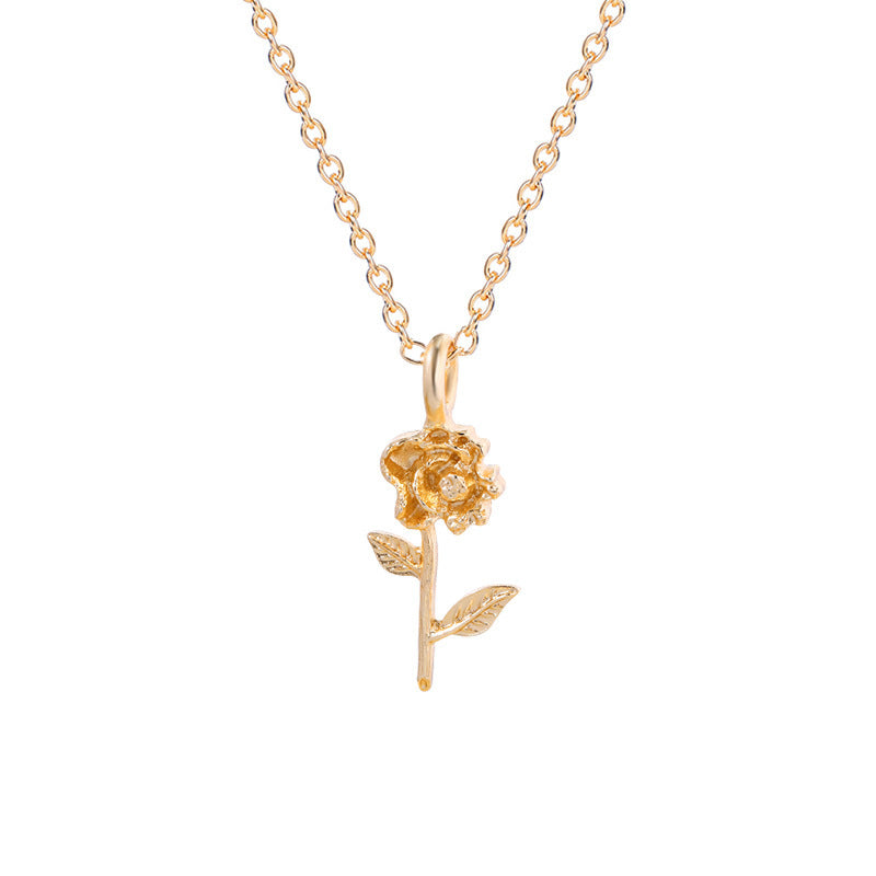 Fashion Alloy Flower Necklace For Minority Women - Alsy store