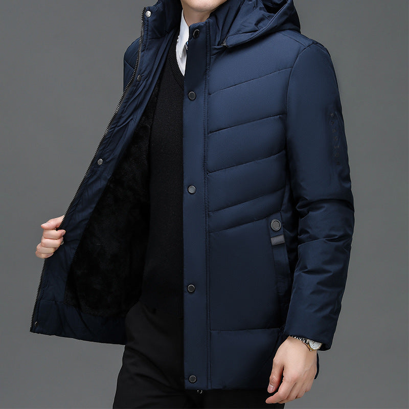 Velvet Padded Middle-aged And Elderly Warm Cotton-padded Coat Alsy store