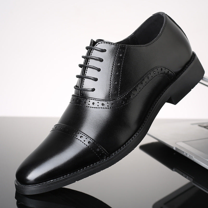 Korean Style British Casual Business Leather Shoes Men Alsy store