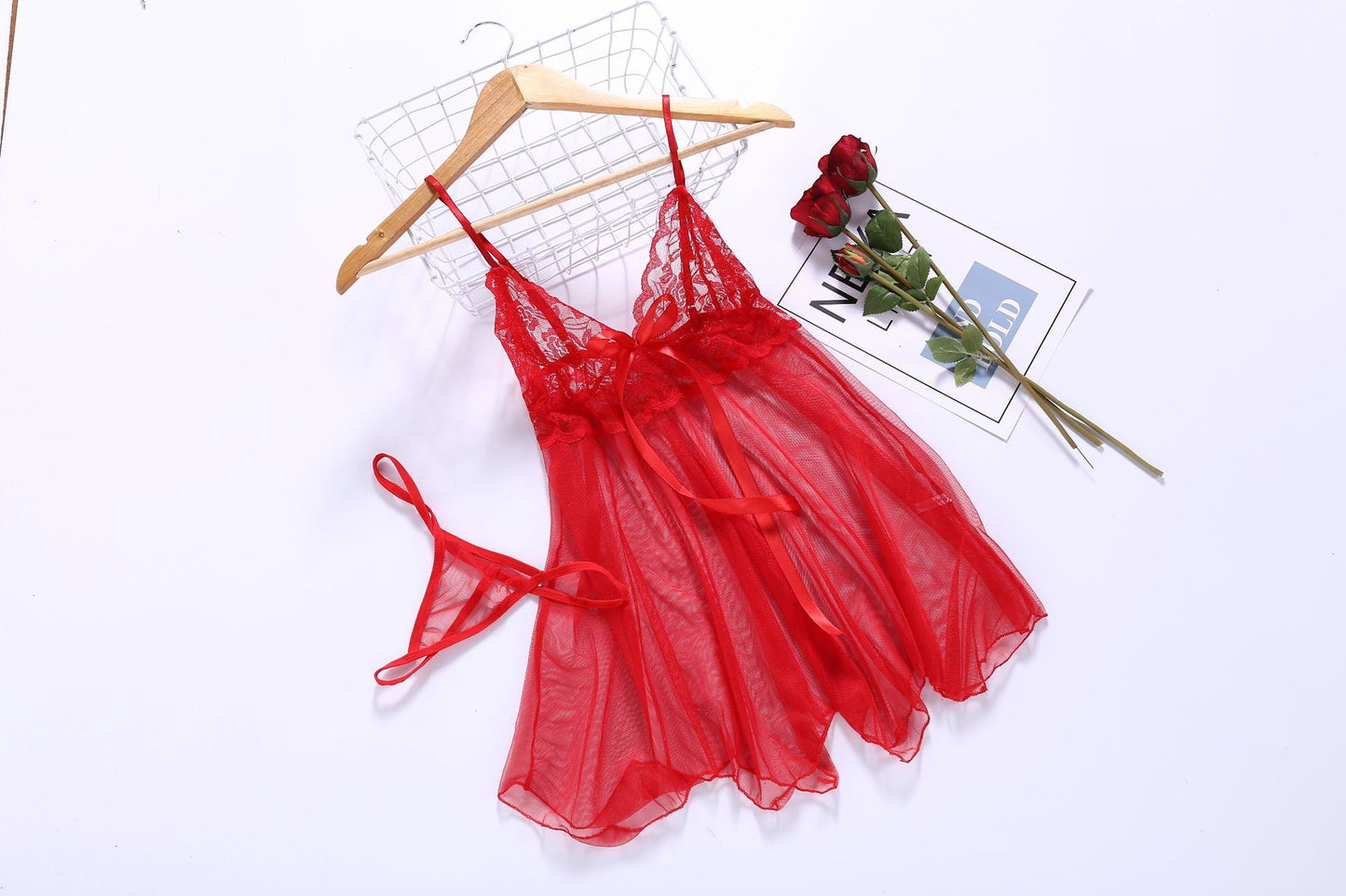 Sexy Lingerie Sexy Lingerie Front Slit Nightdress - Alsy store