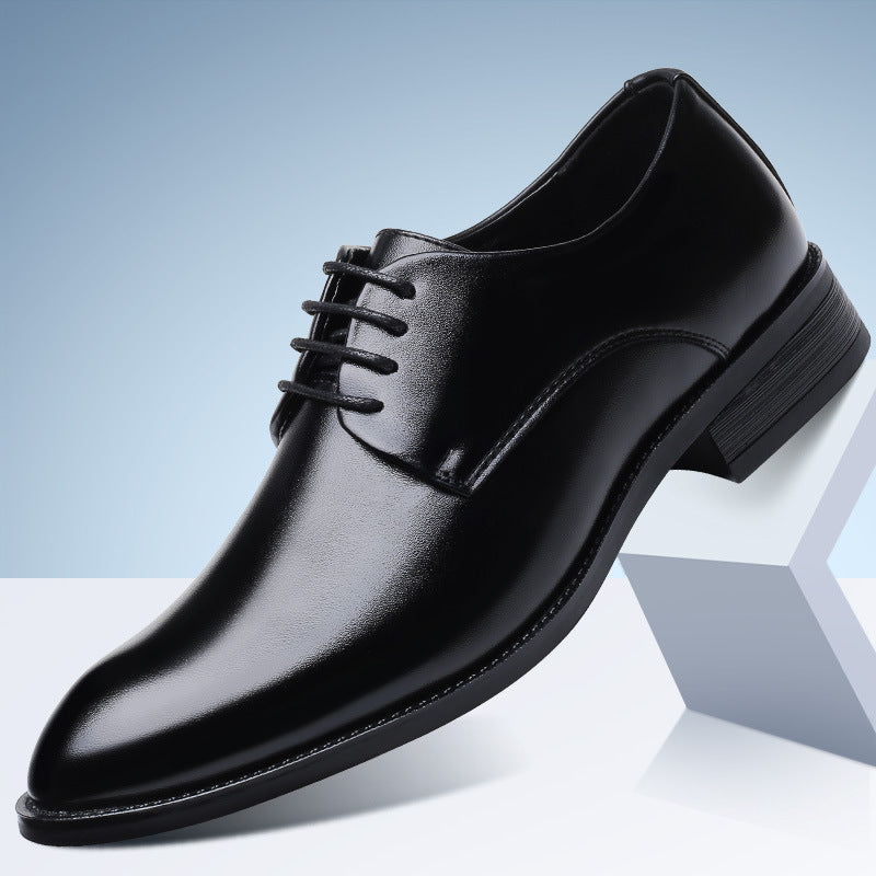 Four new shoes men's dress shoes black tie business men leather shoes factory direct code Alsy store
