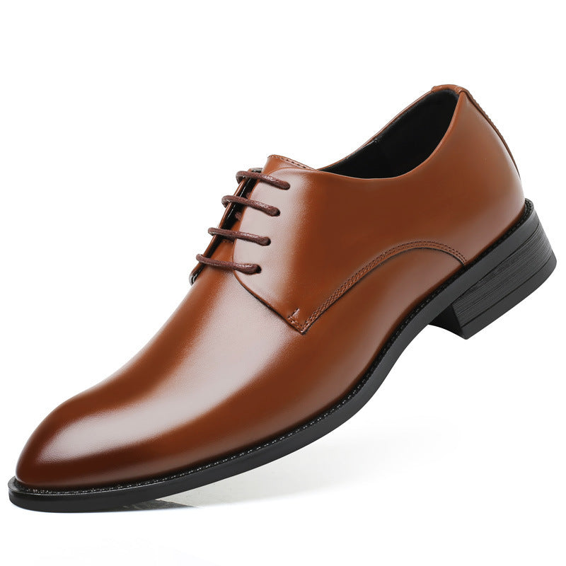 Four new shoes men's dress shoes black tie business men leather shoes factory direct code Alsy store