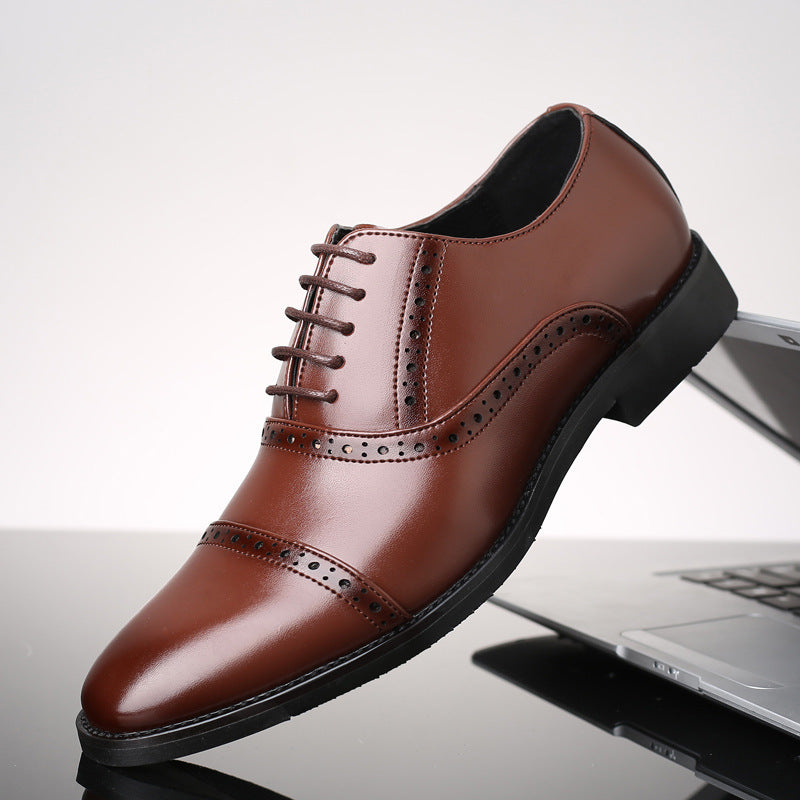 Korean Style British Casual Business Leather Shoes Men Alsy store
