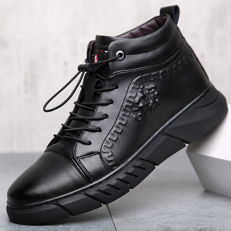Martin Boots Men's High-top Leather Sports Sneakers Alsy store