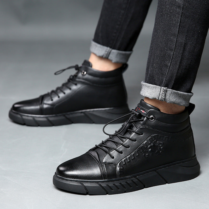 Martin Boots Men's High-top Leather Sports Sneakers Alsy store