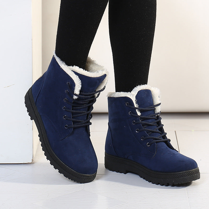 Winter Snow Boots With Warm Plush Ankle Boots For Women Shoes - Alsy store