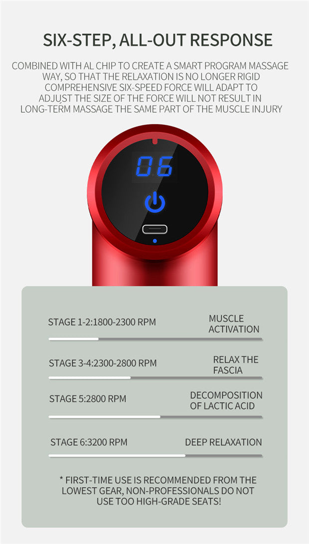 Hot Selling Handheld Massage Gun Rechargeable 2025 High Quality
