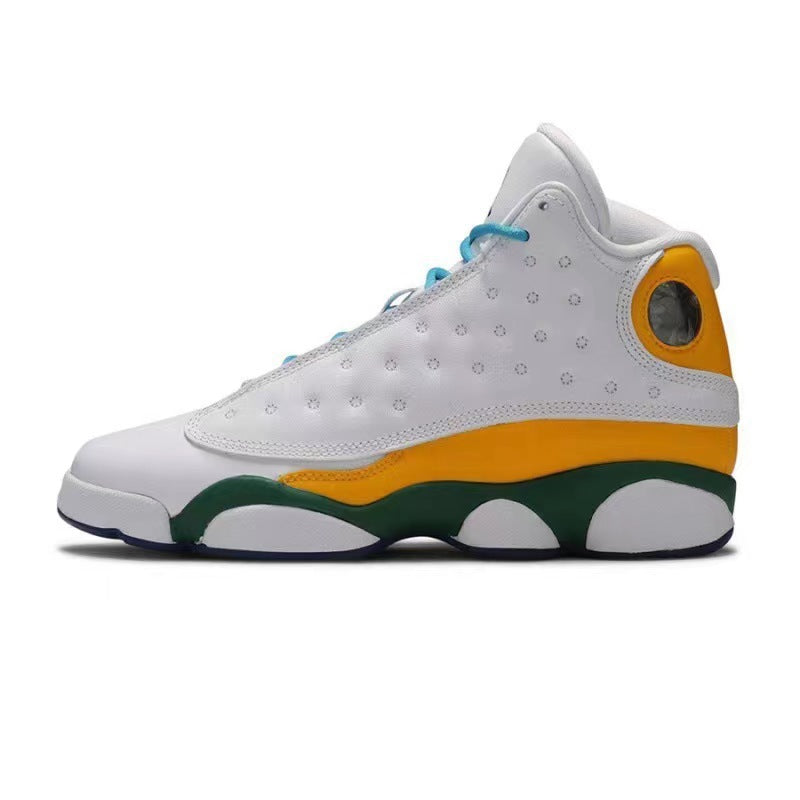 Aj13 Basketball Shoes Black and White Panda Men's Shoes Chinese Navy Blue Obsidian Qiao 13 High-top Sports Pure Original Putian Alsy store