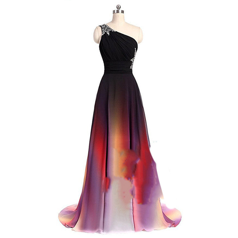 Women's Color Gradient Cocktail Dress - Alsy store