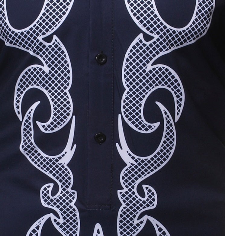 African Dashiki Robe Print Dress Shirt Men Hipster Hip Hop Casual - Alsy store