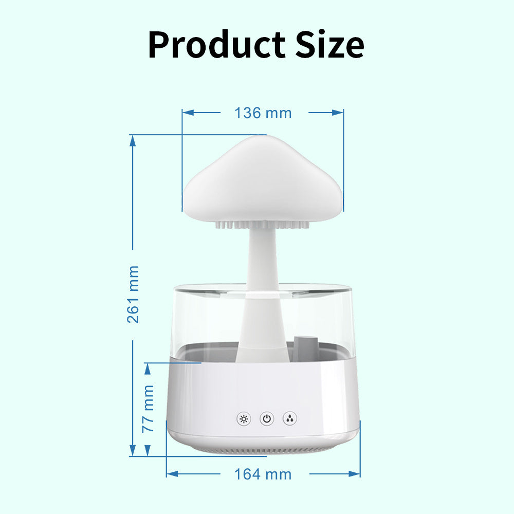 Rain Humidifier Mushroom Humidifier Rain Cloud Humidifier Water Drop Humidifier Alsy store