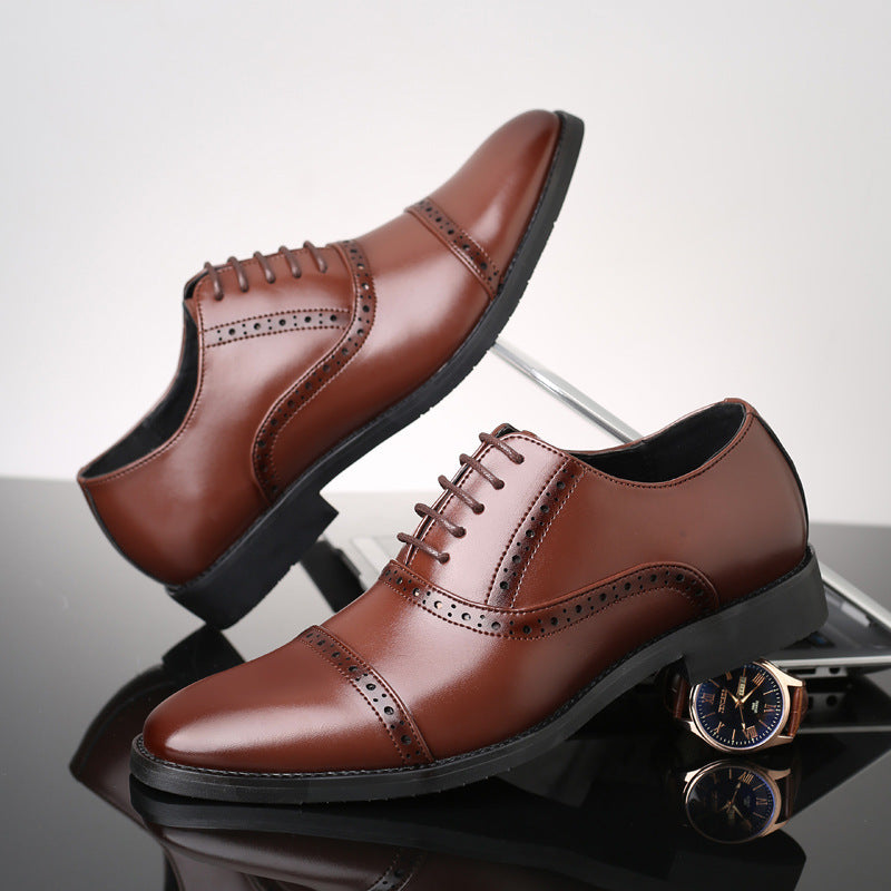 Korean Style British Casual Business Leather Shoes Men Alsy store
