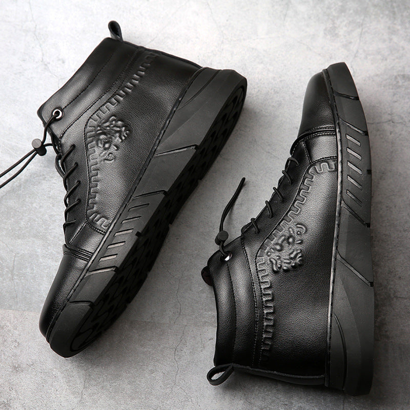 Martin Boots Men's High-top Leather Sports Sneakers Alsy store