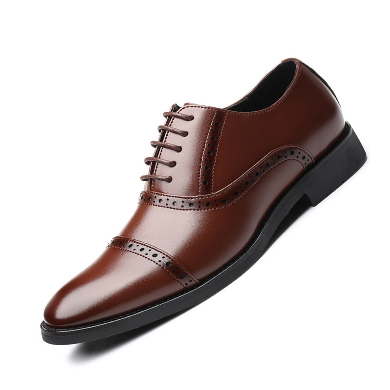 Korean Style British Casual Business Leather Shoes Men Alsy store