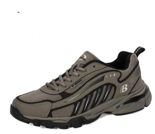 Genuine Leather Men's Sneakers Men's Hiking Shoes Running Alsy store