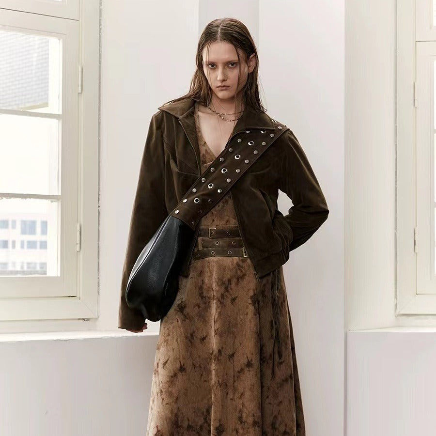 Punk Women Shoulder Bags Y2K Individuality Rivet Large Capacity Messenger Bag Luxury Designer Vintage Moto Style Bag Female Alsy store