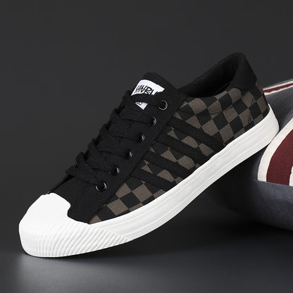 Canvas shoes casual shoes breathable one foot fashion low top shoes lace up board shoes