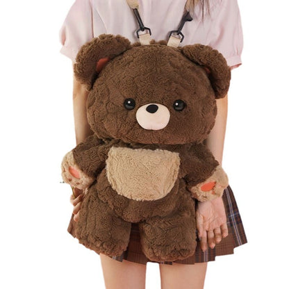 Love Bear Cute Plush Bag Backpack - Alsy store