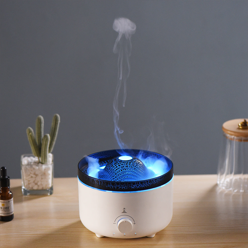 Mute Of New Small Simulated Flame Volcano Humidifier