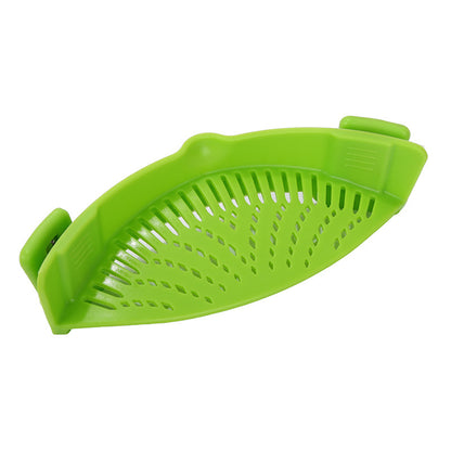 Silicone Clip-on Pot Pan Bowl Funnel Oil Strainer