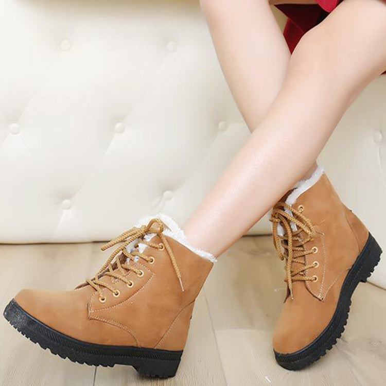 Winter Snow Boots With Warm Plush Ankle Boots For Women Shoes - Alsy store