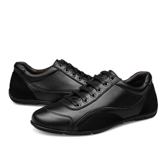 Men's casual shoes with genuine leather and cotton