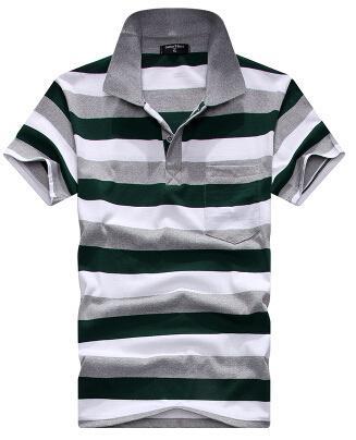 Stripe Men Polo Shirt - Alsy store