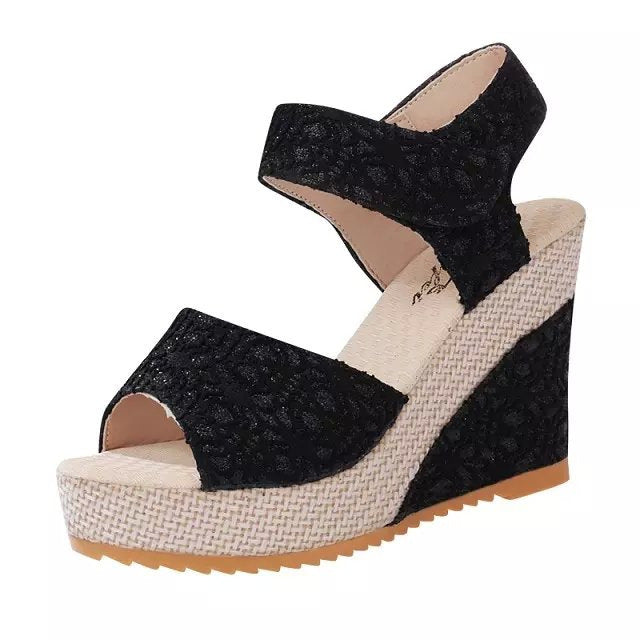 Flat bottom high heel sandals - Alsy store