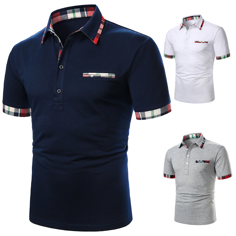 Men Polo Men Shirt Short Sleeve Polo Shirt - Alsy store