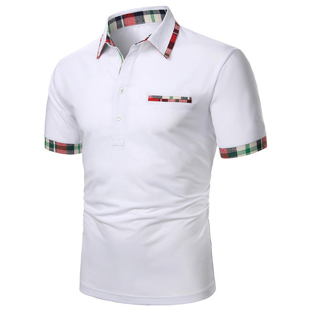 Men Polo Men Shirt Short Sleeve Polo Shirt - Alsy store