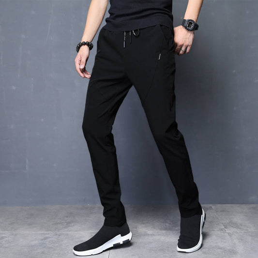 Thin Men's Casual Pants, Men's Slim Pants, Men's Korean Style Trendy Sports Pants, Men's Trousers, Loose Feet - Alsy store