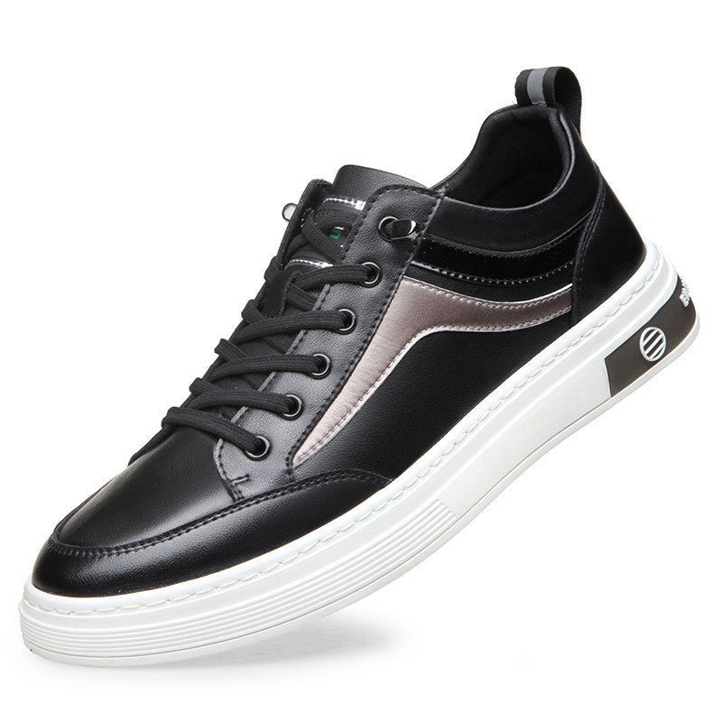 All-match Breathable Men's Shoes Leather Soft Sole Men's Sneakers