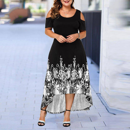 Evening Party Summer Plus Size Maxi Dress Women XL Short - Alsy store