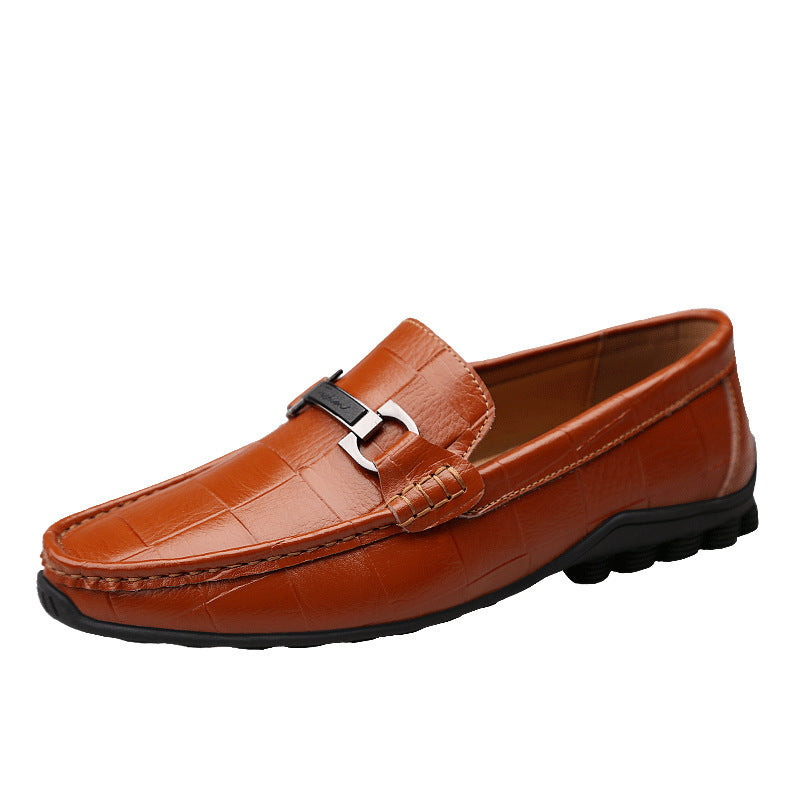 Newest Men Shoes Leather Genuine Casual Loafers Men - Alsy store