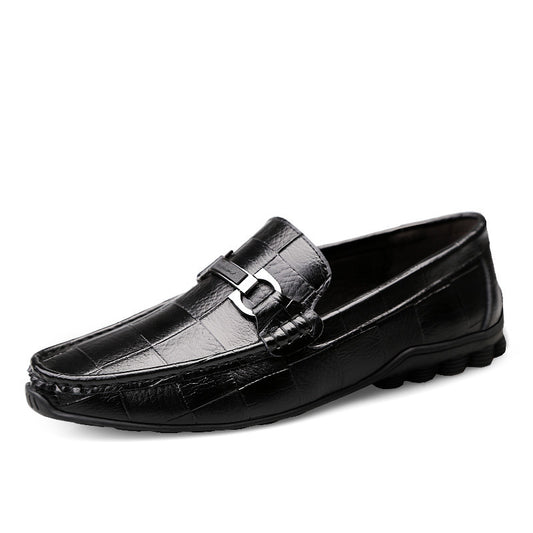 Newest Men Shoes Leather Genuine Casual Loafers Men - Alsy store