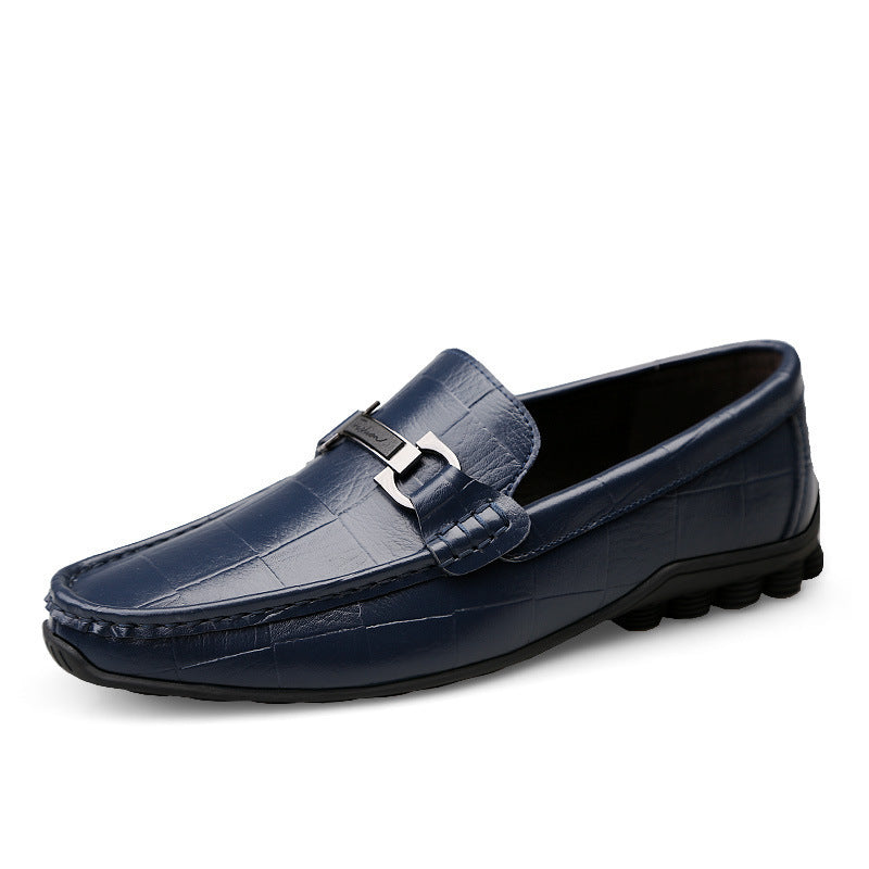 Newest Men Shoes Leather Genuine Casual Loafers Men - Alsy store