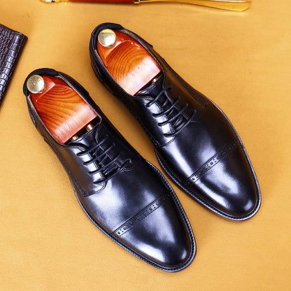 Men's Leather Shoes Business British Men's Shoes