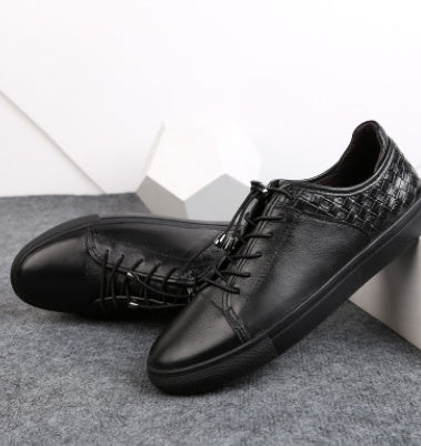 winter leather shoes casual shoes size men England shoes shoes slip-on Doug male generation