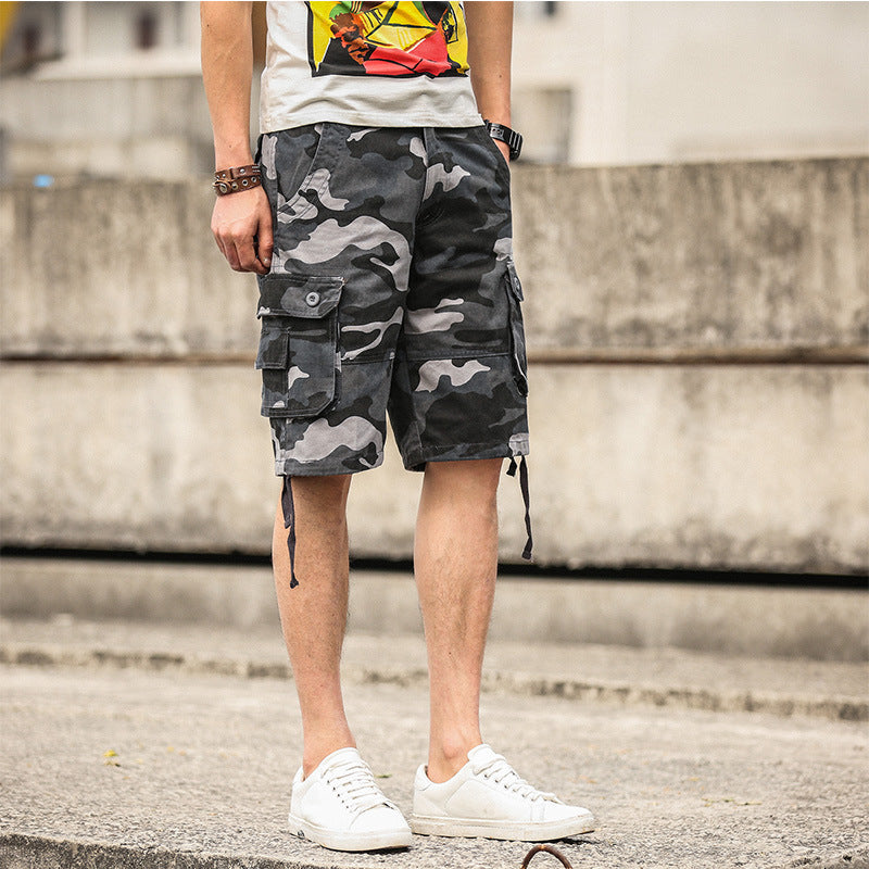 Shorts Summer Men Multi-Pocket Pants Shorts Men's Casual Loose Men's Pants - Alsy store