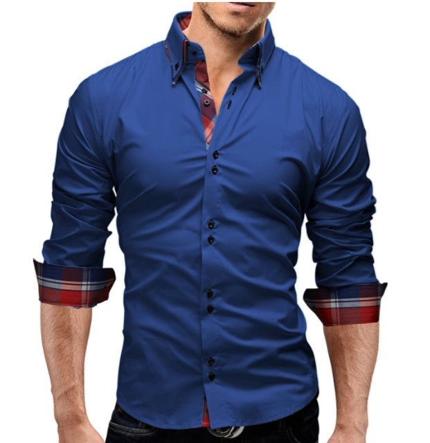 Classic Inner Slim Men Shirt - Alsy store