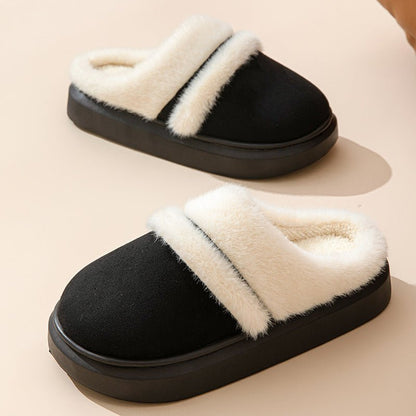 Cotton Slippers Women's Thick Bottom Non-slip Indoor Slippers - Alsy store