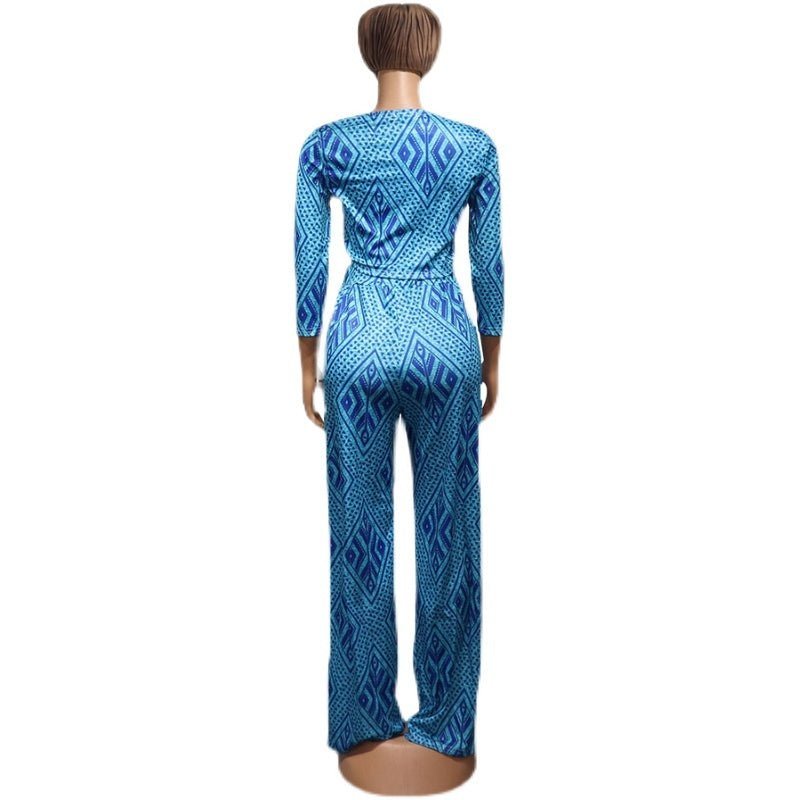 African Women Fashion Tops And Pants Set - Alsy store