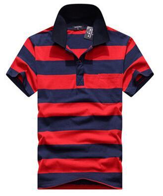 Stripe Men Polo Shirt - Alsy store