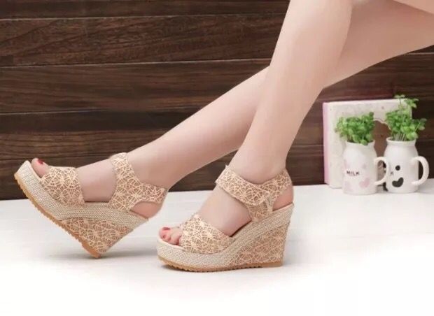 Flat bottom high heel sandals - Alsy store