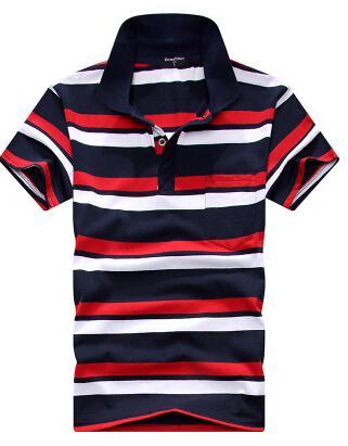 Stripe Men Polo Shirt - Alsy store